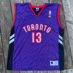 Vintage 1999 Champion Toronto Raptors Jerome Williams Jersey Size 40
